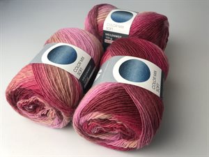 Meilenweit virgin wool / polyamid - color mix i skøn pink